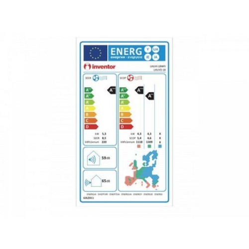 ΚΛΙΜΑΤΙΣΤΙΚΟ INVENTOR LEON LHUVI-18WFI/LHUVO-18 INVERTER 18000BTU R32  WIFI